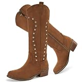 Alicegana Western Cowboy Boots for Women - Knee High...