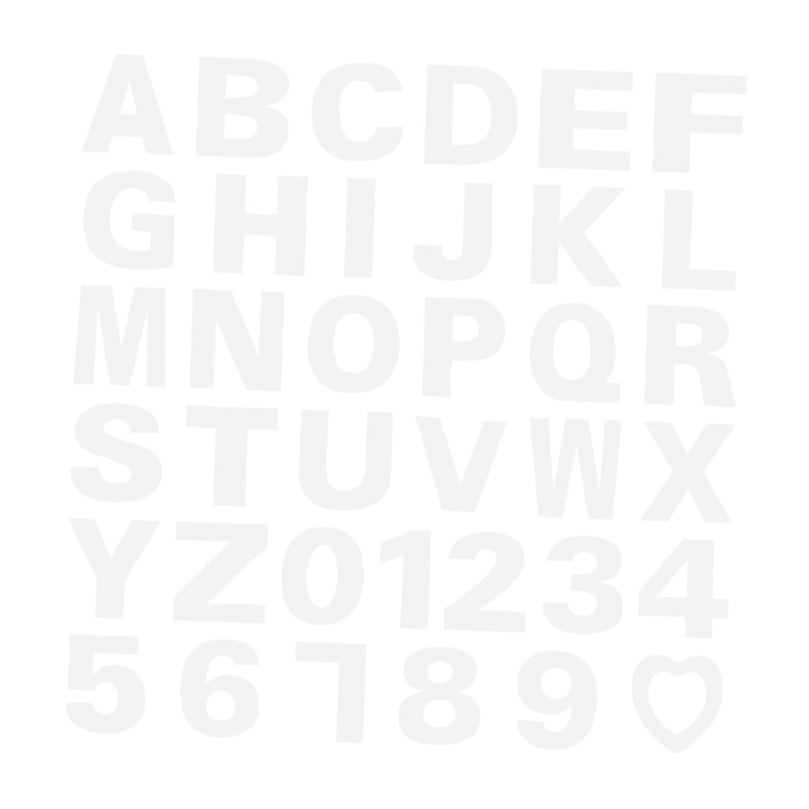 Toyvian 37 Pezzi Stencil per Torte Lettere, Numeri e Cuore, Stampi in Pet Antiaderenti, Facili da Usare per Matrimoni e Pasticceria