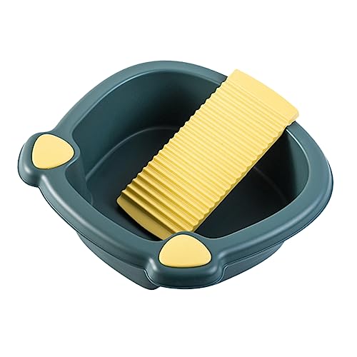 Cabilock 1 Juego lavabo mano Balde tina para lavar la ropa tina de lavado para hogar estación de lavado de ropa fregadero disipador barreño bucket sumidero páginas Blue