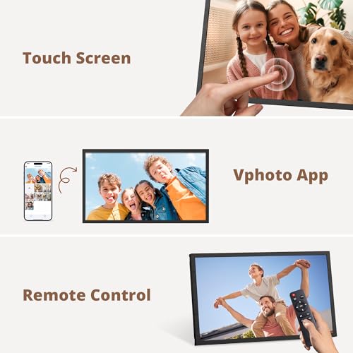Image of Dragon Touch Large Digital Picture Frame 21.5 inch Black Touch Screen WiFi Digital Photo Frame Display, 32GB Storage, Auto-Rotate, Share Photos via App, Email, Cloud, Classic 21