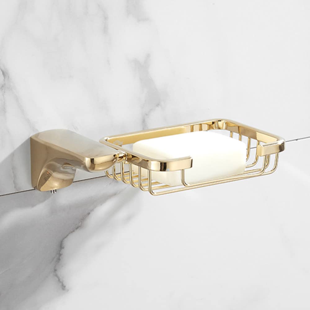 Porte-brosse de toilette et porte-serviettes or pour éliminer le désordre