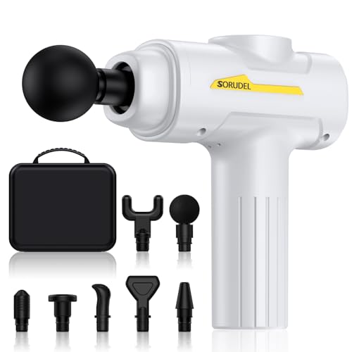 SORUDEL Pistola de massagem, tecido profundo para alívio da dor c...