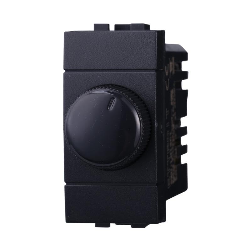 IXTRIMA Regolatore Dimmer A Manopola 220V 100-1000W Colore Nero Compatibile Con Bticino Living International/LIGHT