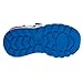 Josmo Sonic Sneakers with Lights - Laceless Lightweight Breathable Fashion Athletic Shoes for Boys - Blue (Size 12 Little Kid)