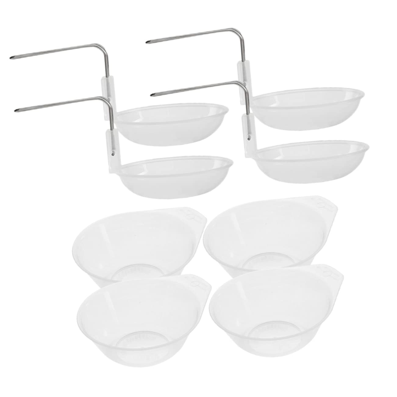 HOLIDYOYO 1Set Portable Reusable Camping Bowl Set Plastic Serving Bowls Soup Spoons Lightweight and Durable for Outdoor Dining Bbq and Rice Serving