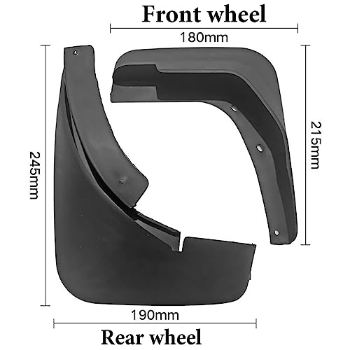 Car accessories mud flaps Audi A4 B8 garde boue plastique noir