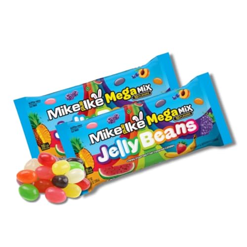 Mike & Ike Jelly Beans - Pack of 2 - Mega Mix - 14 oz. Bags
