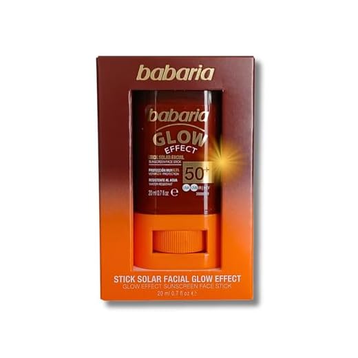 Babaria - Stick Solar Facial 50 Glow | Crema Solar En Stick Barra Cara 20ml | Proteccion Solar 50 para todo el año | Vegano