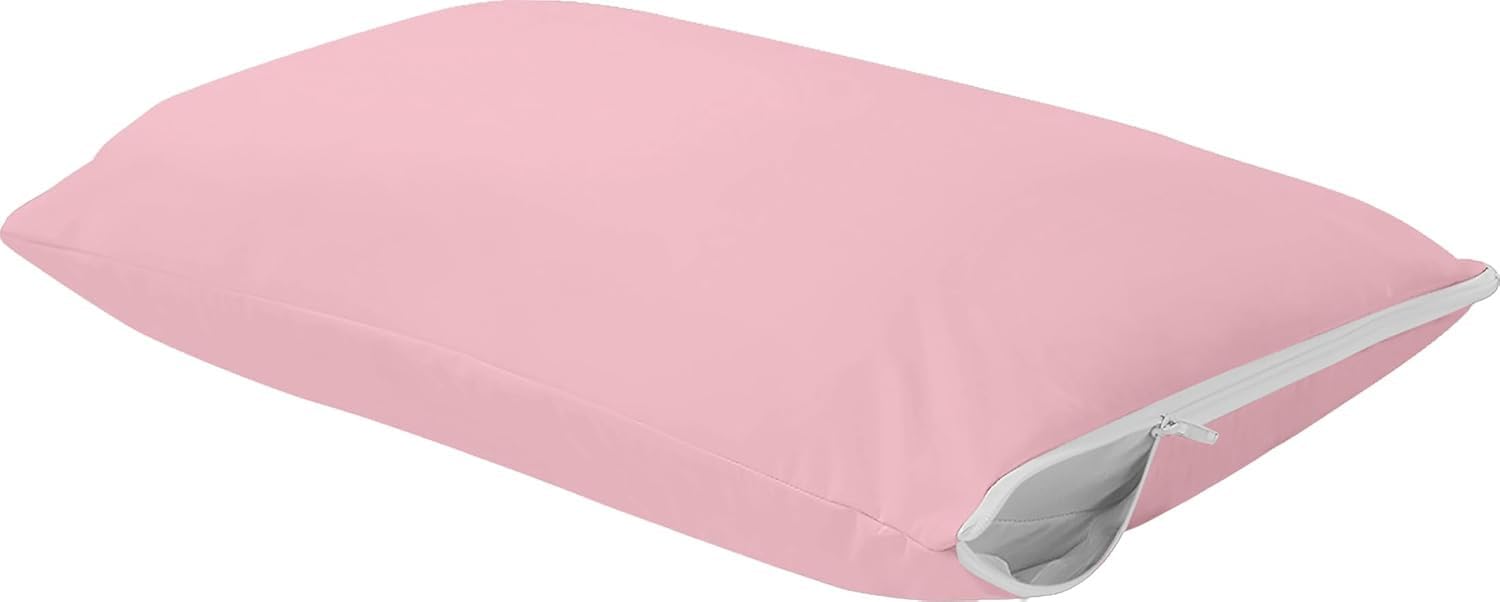 SEM B GRA 100% Waterproof Navy Blue Pillow Protectors with Zipper Closure 13.5x21.5x4 Inch Size Only 1 Pillow Protector, Terry Cotton Pillow Covers, Bed Bug and Dust Mite Proof