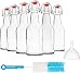 Chef's Star CASE OF 6-16 oz. EASY CAP Beer Bottles with Funnel and Cleaning Brush - CLEAR