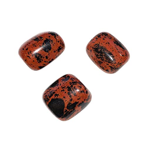 Obsidienne acajou pierres roulées de 500g pour lithothérapie