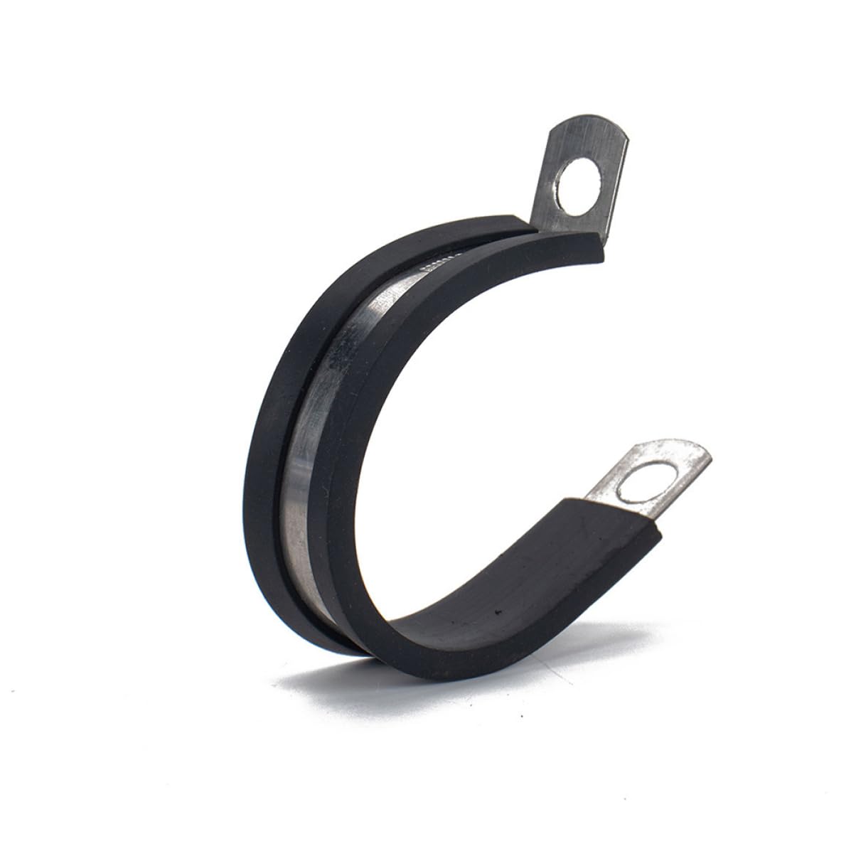 Hemobllo 45stücke Schlauchklemme R-förmige Stahlklemme Clip Klemme Clipklemme aus Edelstahl für Kabelmanagement und Rohrfixierung und Ölbeständig