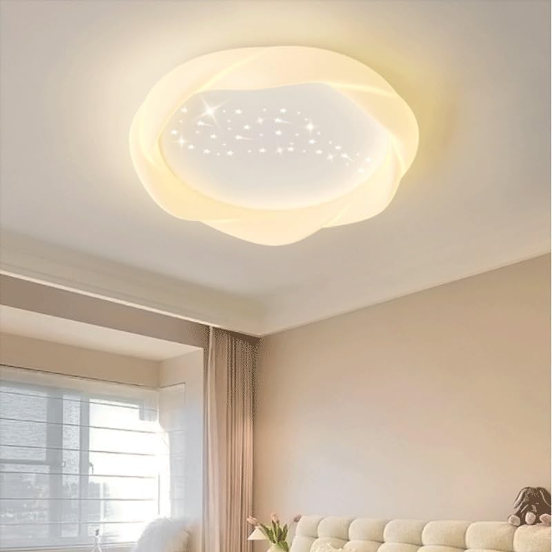 Plafonnier LED chambre salon lustre moderne 40cm ajustable