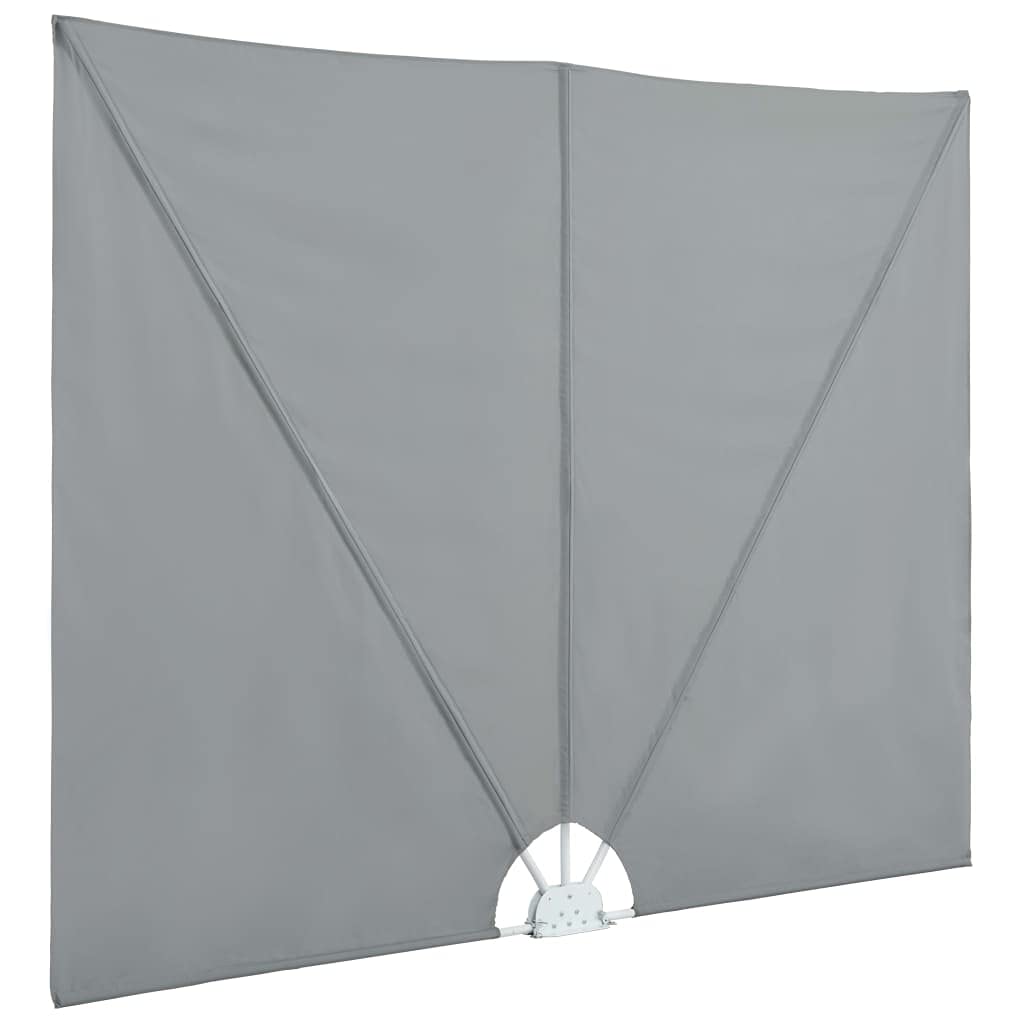vidaXL Auvent latéral Pliable de terrasse Gris 400 x 200 cm
