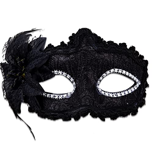 Boobeen Halloween máscara de encaje máscara veneciana máscara de ojos de encaje para las mujeres, la mitad de la cara de la máscara de la máscara, el encaje de la máscara para el baile de carnaval