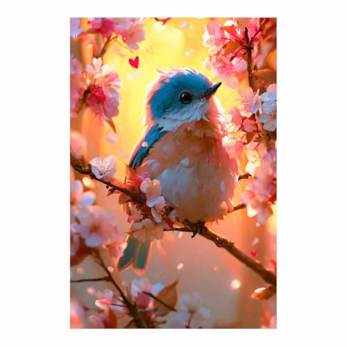 Peinture sur toile d'animaux grand format 80x120cm pour décorer un grand mur vide