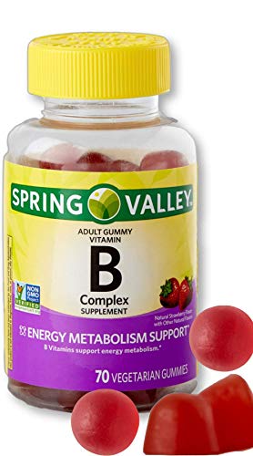 Vitamin B Complex Gummies for Adults with Vitamin B6, B12, C, Biotin, Niacin