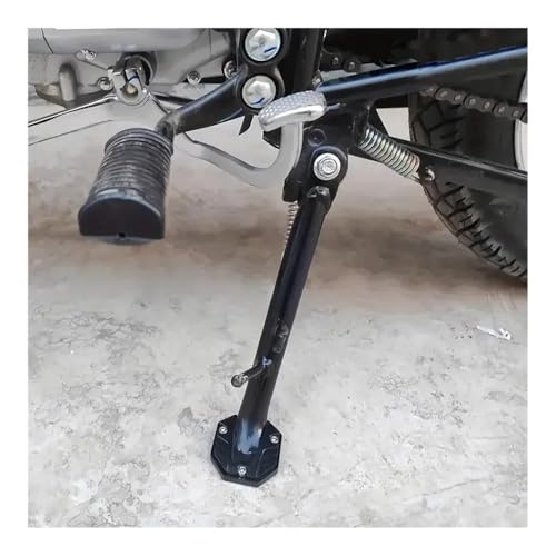 Support béquille moto en alliage d'aluminium élargi pour béquille latérale