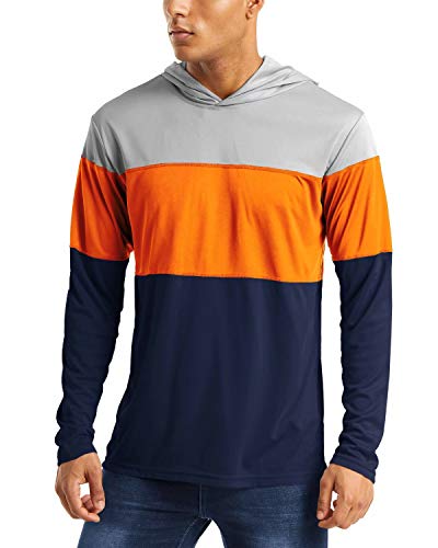 Sun Protection Shirts for Men Fishing Shirts for Men with Hoodie Hiking Shirts Workout Shirts for Men UV Shirts for Men Running Shirts