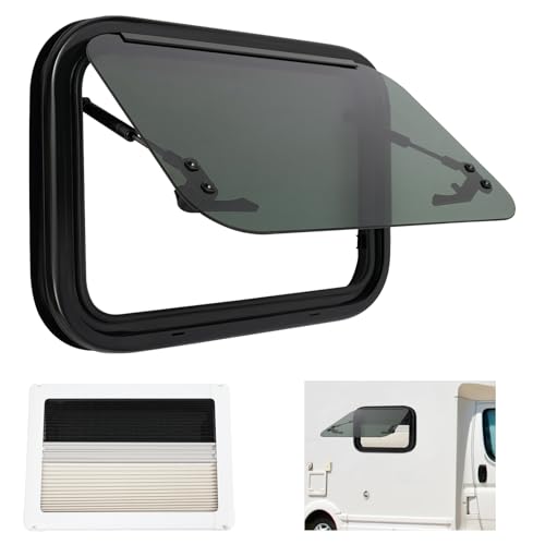 ACROSSPART Ausstellfenster Wohnmobilfenster Wohnwagen Fenster mit Verdunklung Seitenfenster 85 RV Externes Push Fenster für Van Camper & Wohnwagen (500x350mm)
