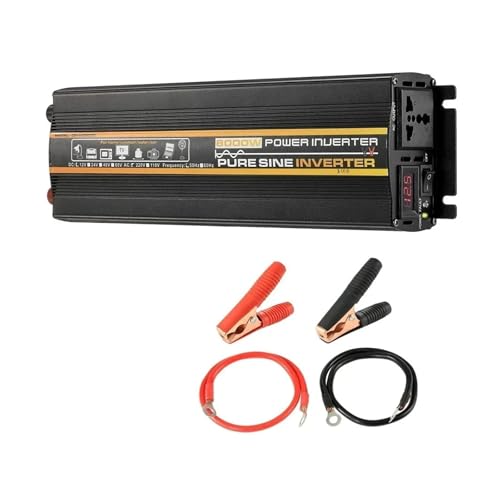 Power Inverter Inversor Corriente Inversor Solar 8000/6000/4000/3000W Transformador Voltaje Convertidor Potencia Inversor Onda Sinusoidal Pura 12V/24V/48V/60V A CA 110V/220V(DC 12V,60Hz 220V,3KW)