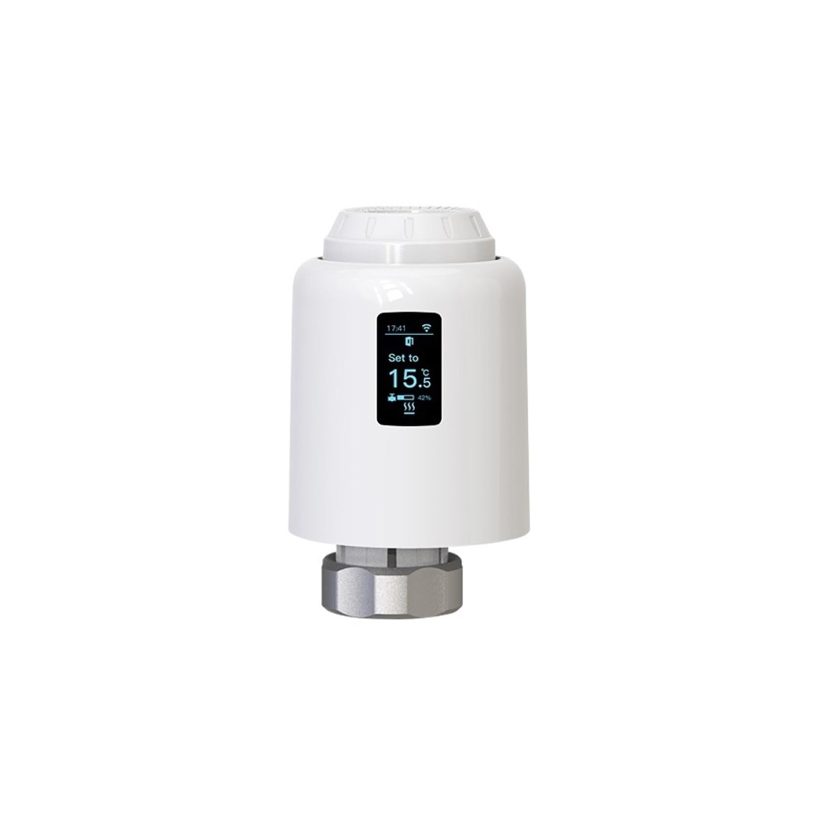 Termostato Inteligente Zigbee 3.0 Tuya con Wi-Fi, Válvula De Radiador Programable Y Cabezal Termostático Ahorra EnergíA Y Costes De CalefaccióN(Zigbee TRV602)