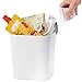 10 Cestini da Tavolo per Rifiuti Colazione – Ideale per Tutte le Strutture Ricettive | Mini Pattumiera da Tavolo | Colore Bianco