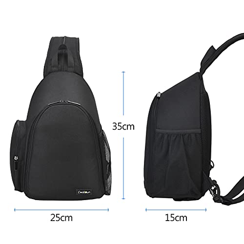 Suporte para câmera, D17 Bolsa para câmera de fotografia Mochila de ombro duplo/ombro único resisten