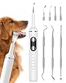 Nature Nerds Plaque Remover for Teeth, Pet Tooth Brushing Kit, Dental Tools to Remove Plaque and Tartar, Safe for Dog and Cat, with LED Light, White