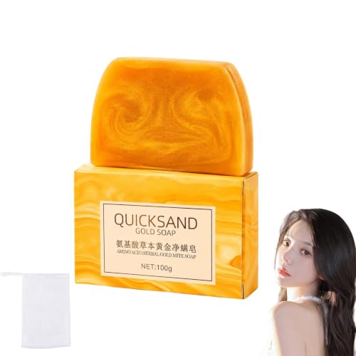 Amino Acid Handmade Essential Oil Soap, Organic Fragrance Intimate Soap, 100g, for Delicate Areas, Contains Gold Dust, Deep Clea