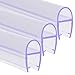 SWAWIS 3 juntas de repuesto para ducha de 100 cm, junta de ducha para puerta de cristal de 6 mm, 7 mm y 8 mm de grosor para cabinas de ducha con deflector de agua