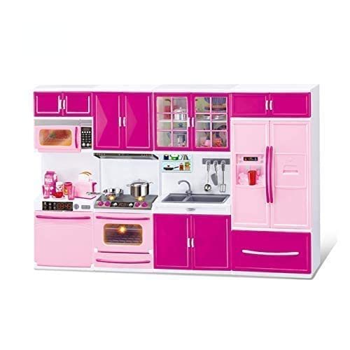 KING FORU Dream House Kitchen Set 4 Door Light & Sound for Kids - Kitchen Playing Set - Multicolor 2