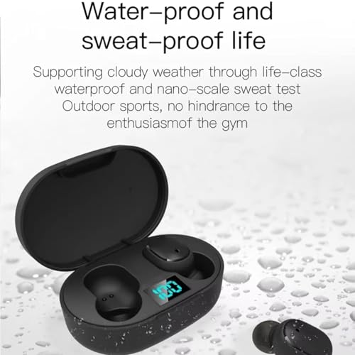 Image of VEROX Wireless TWS Buds Mini Earbuds 25hrs Playtime with ENC Bluetooth 5.3, Deep Bass, Touch Control, Voice Assistant & Fast Charging - Black