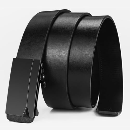 JSEIAJB Men's Belt Automatic Buckle Genuine Leather Belt, Men's Versatile Cowhide Pants Belt2