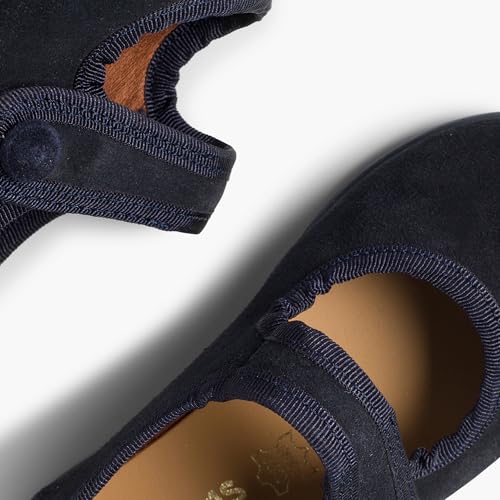 Pisamonas Merceditas niña Serraje Cinta adhesiva Talla 24 en Color Azul Marino