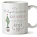 MUGFFINS Taza San Valentín (Te quiero) - Mi lugar favorito cactus - Aniversario para Novios, Enamorados, Pareja.