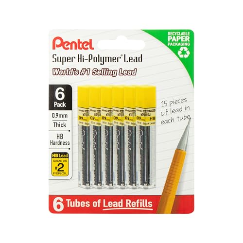 Recharges de plomb Pentel HB 0,9 mm pour vos notes de bureau