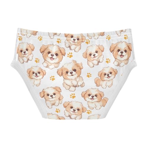 Puppy Footprints Boys' Underwear 100% Cotton Boys' Briefs Soft Toddler Underwear2
