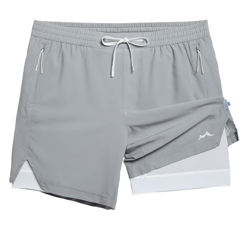 Image of maamgic Men's Athletic Running Shorts with Liner Ultra Lightweight Workout Shorts 5 inch / 7 inch