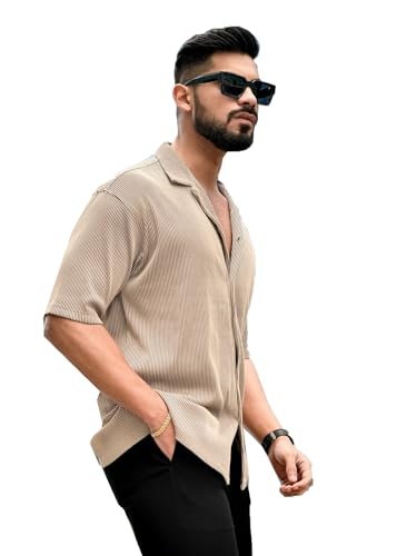 Image of Men's Drop Shoulder Collar Neck Shirt