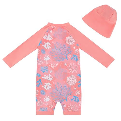 Image of UMELOK Baby Girl Swimsuit Infant UPF 50+ Bathing Suit Size Months