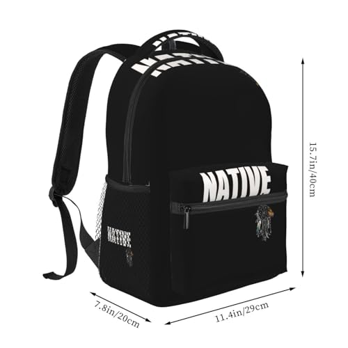 Native Americans Backpack Bags Indians Laptop Backpacks Travel Hiking Bag Native America Casual Daypack Backpack Bag2