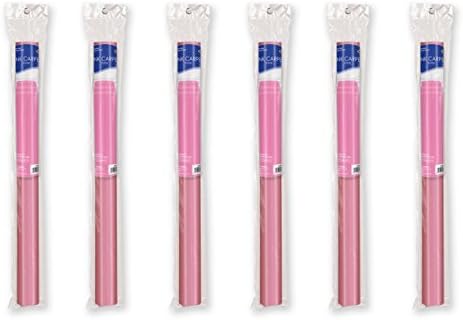 , 6 caminos de alfombra rosa, 24 pulgadas x 15 pies