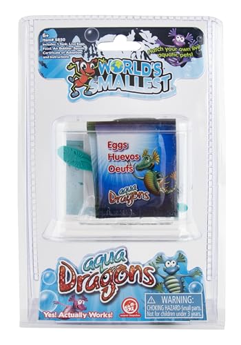 Worlds Smallest Aqua Dragons Live Aquatic Pets Hatch & Grow Miniature Science Kit for Ages 6 and up