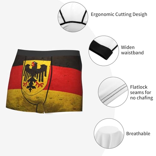 Men'S German Flag With The German Boxer Briefs Printed Underwear Moisture Wicking4