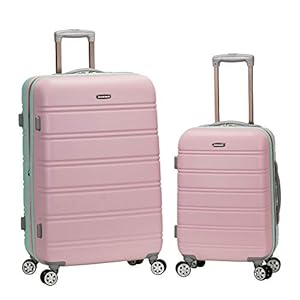 Rockland Melbourne Hardside Expandable Luggage with Spinner Wheels, Mint, 2 Piece (20/28)