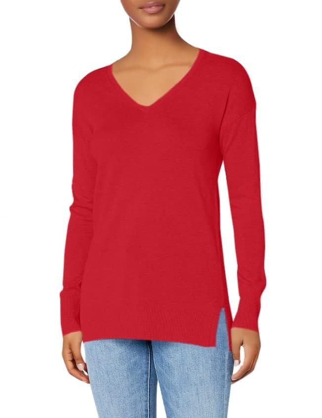 Amazon Essentials Maglione A Tunica Leggero A Maniche Lunghe Con Scollo A v (Disponibile In Taglie Forti) Donna
