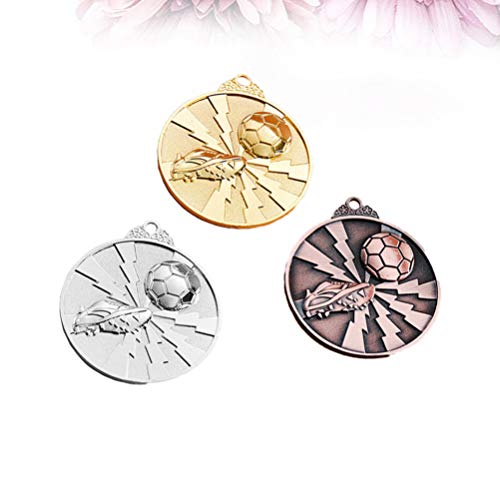 NUOBESTY Gouden Zilveren Bronzen Award Medailles Sport Voetbal Medaille Award Voetbal Winnaar Medailles 1e 2e 3e Plaatsen Prijzen voor Evenementen Olympische Marathon Wedstrijden - Image 3