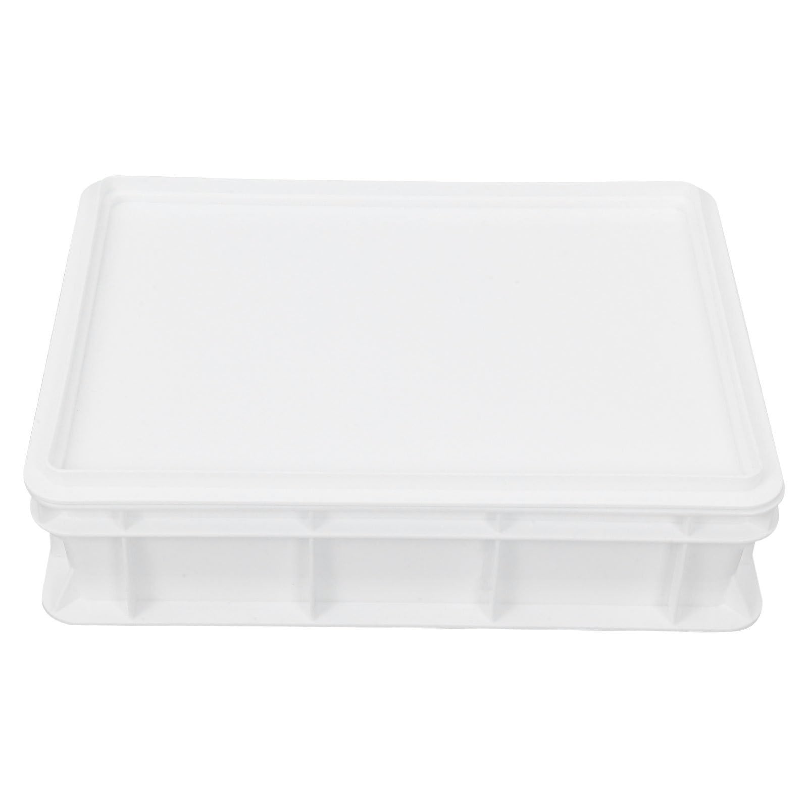 Contenitore per Impasto Pizza in Plastica, Impilabile con Coperchio