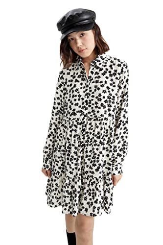 Robe beige DeFacto Z2447AZ en taille 46 pour femme chic